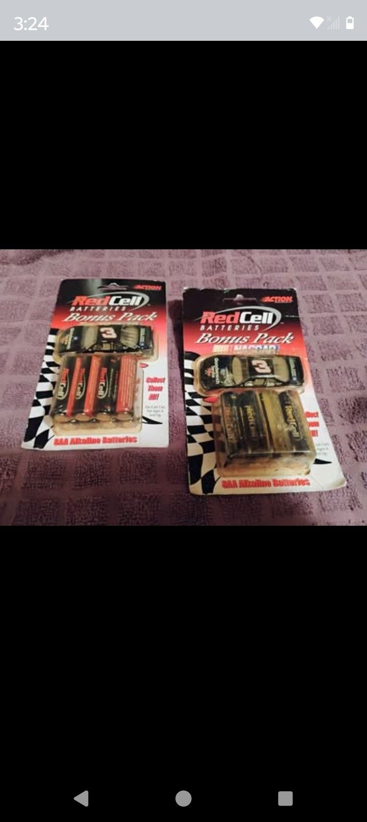Dale Earnhardt Red Cell Battery Packs w/1/64th Diecast