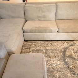 L shape sofa bed and storage