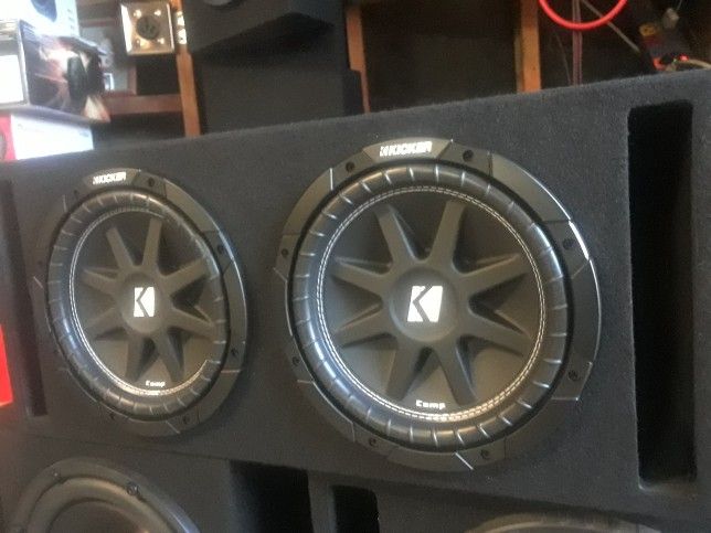 Pair 10 Inch Kickers In Ported Box