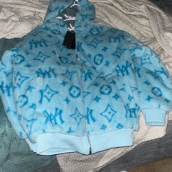 mink blue hoodie