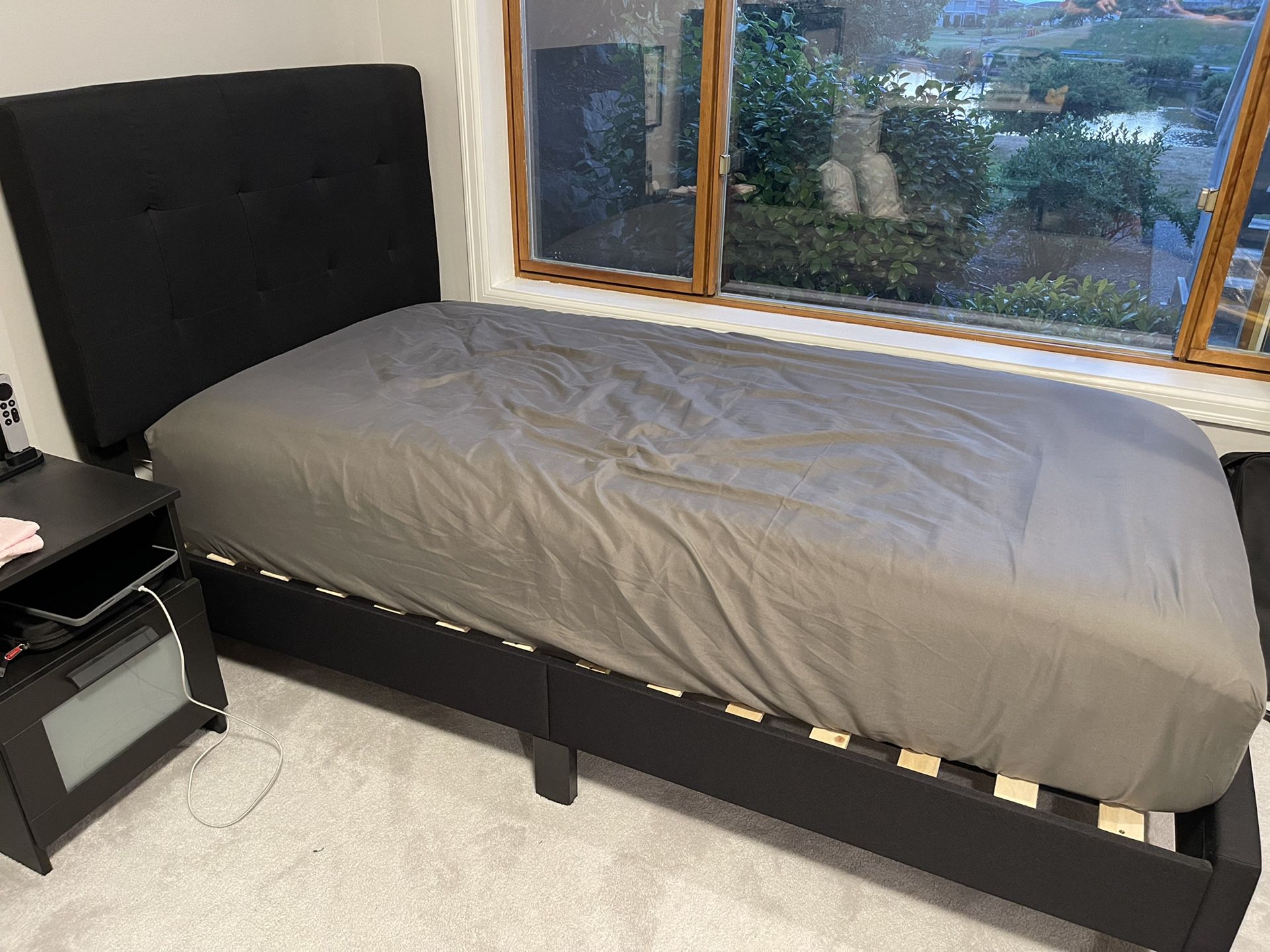Black Twin Bed frame 