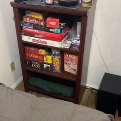 Medium brown Game Board Bookshelf 