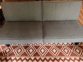 Grey convertible futon