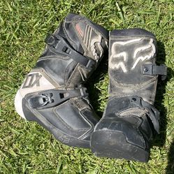 Kids Fox Dirt Bike Boots Size 12 