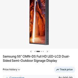 55" Samsung Dual Sided Outdoor Signage Display 