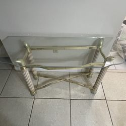 Glass End Table