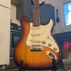Electric Guitar Tradition Amber Wood Style