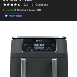 NINJA FOODI 6-IN-1 2-BASKET AIR FRYER WITH DUALZONE TECHNOLOGY