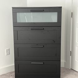 IKEA BRIMNES 4-Drawer Dresser - Black - Great Condition