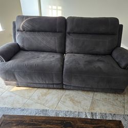 Reclining Oversized Loveseat And Recliner Chair 