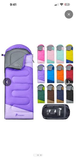 Sleeping Bags for Adults, Lightweight and Machine Washable, Water Resistant Backpacking Camping Sleeping Bag for Warm Cold Weather, Camping Essentials