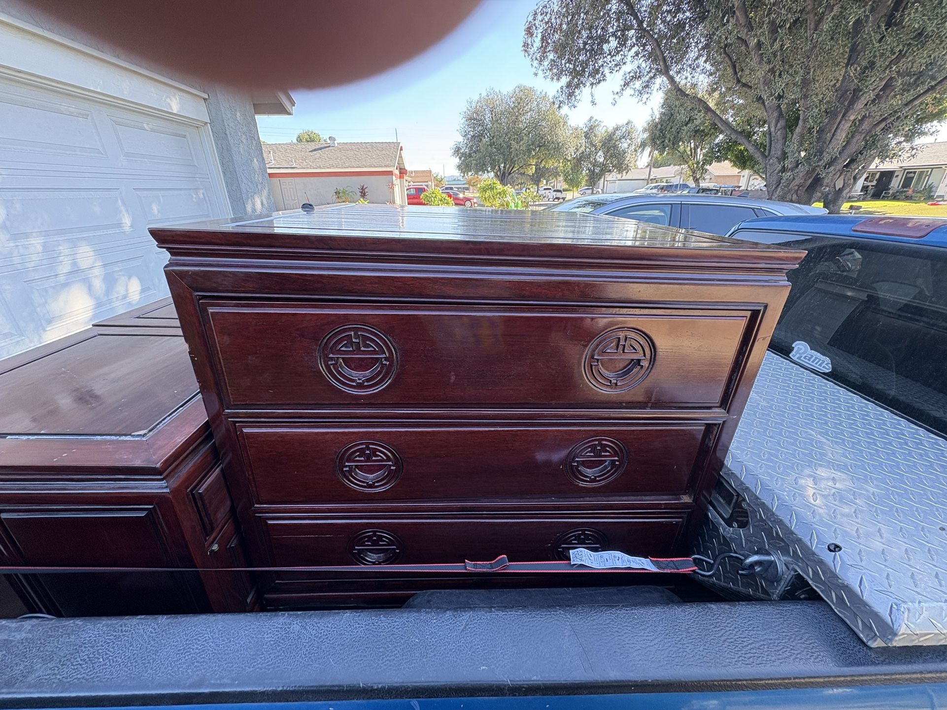  2 Dressers, And two end tables