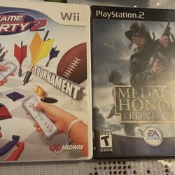 Game Party 2 WII And Medal Of The Honor Frontline PlayStation 2