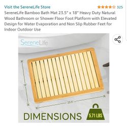 Bamboo Bath Mat New 