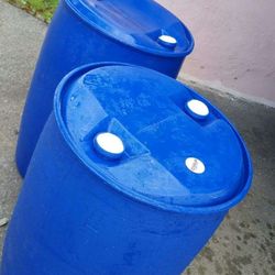55 Gallons Plastic Drums Closed Top 20each