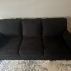Black 3-Seater Sofa - Great Condition - $110