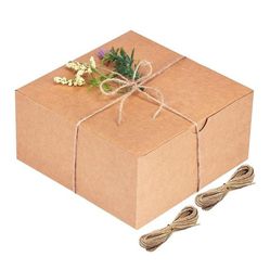 
New Kraft Cardboard Boxes For Gifts Wedding Party Favors , Total 300pcs Thumbnail