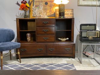 Polaski Furniture Vintage Dark Wooden Cabinet