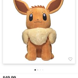 Pokemon 24 “ Plush Eevee  $30 New
