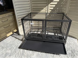 Dog cage the metal