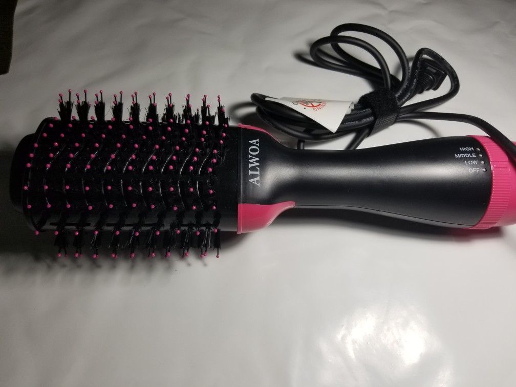 Hair dryer and styler one step