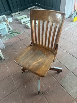 Wooden office chair