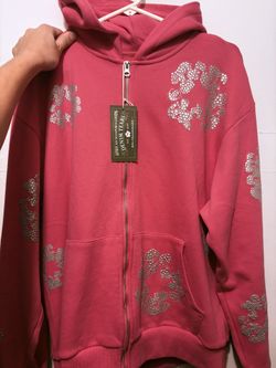 Men’s pink denium tears jacket 