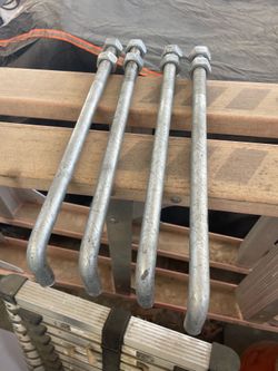 5/8 galvanized J bolts
