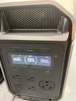 EF ECOFLOW DELTA 3 Ultra Plus Portable Power Station, 3072Wh LiFePO4 Battery, 3600W (7200W Surge)