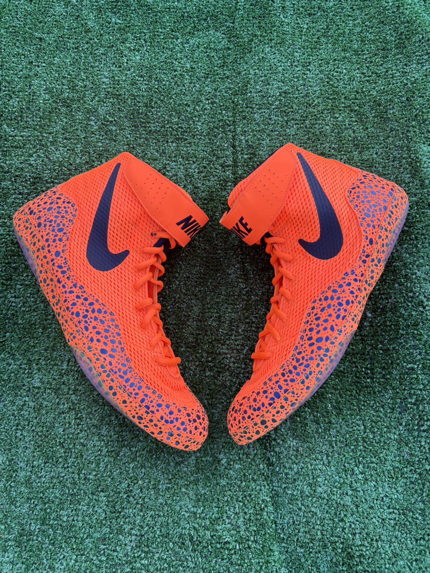 Nike Inflict Wrestling Shoes Electric Pack Safari FV3682-900 (Men’s 13) No Box