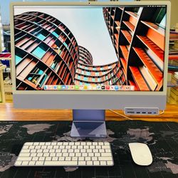 Apple iMac 24” 2023 M3 16GB 256GB Purple -Like New Fully Functional