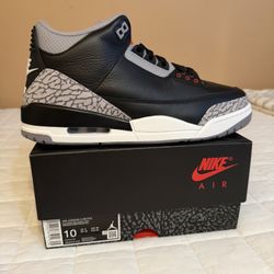 Air Jordan 3 Nike Black Cement 