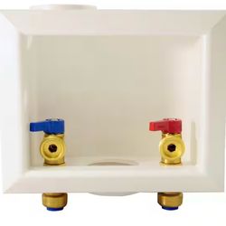 Tectite Brass Washing Machine Outlet Box 1/2” Push-to-Connect x 3/4” Hose Thread