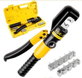 Cesilili Hydraulic Crimping Tool, 9 Pairs Dies 12-2/0 AWG