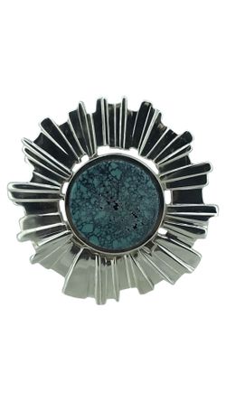 JBG Stamped John Trujillo Sterling Silver Belt Buckle 