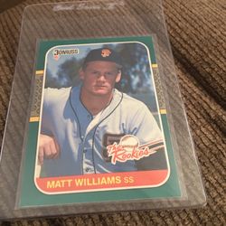 Baseball Cards Matt Williams Rookies