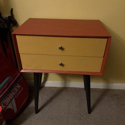 Night Stand In Vintage Colors