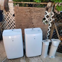 2 Danby Digital 10,400 BTU Portable 3 in 1 Air Conditioner, Dehumidifier And Fan