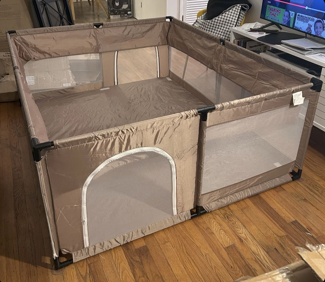 NEW IN BOX- Large Toddler Playpen 71” x 59”