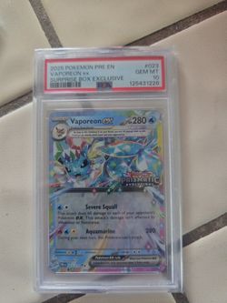 2025 Pokemon Vaporeon Box Exclusive PSA 10