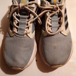Ladies Light Blue And Grey Adidas Sneakers 