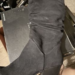 New Women Black Boots Size 10 Wide Calf 