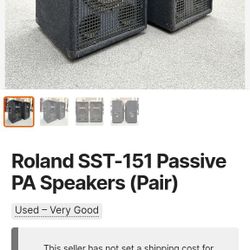 Roland Speakers N Fender Amp  Dj System 
