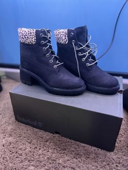 KINSLEY BLK WITH LEOPARD BRAND NEW Size 7
