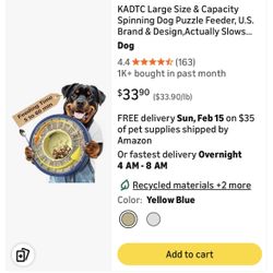 Spinning Slow Feeder Dog Bowl 