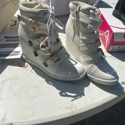 Heeled Wedge Sneakers