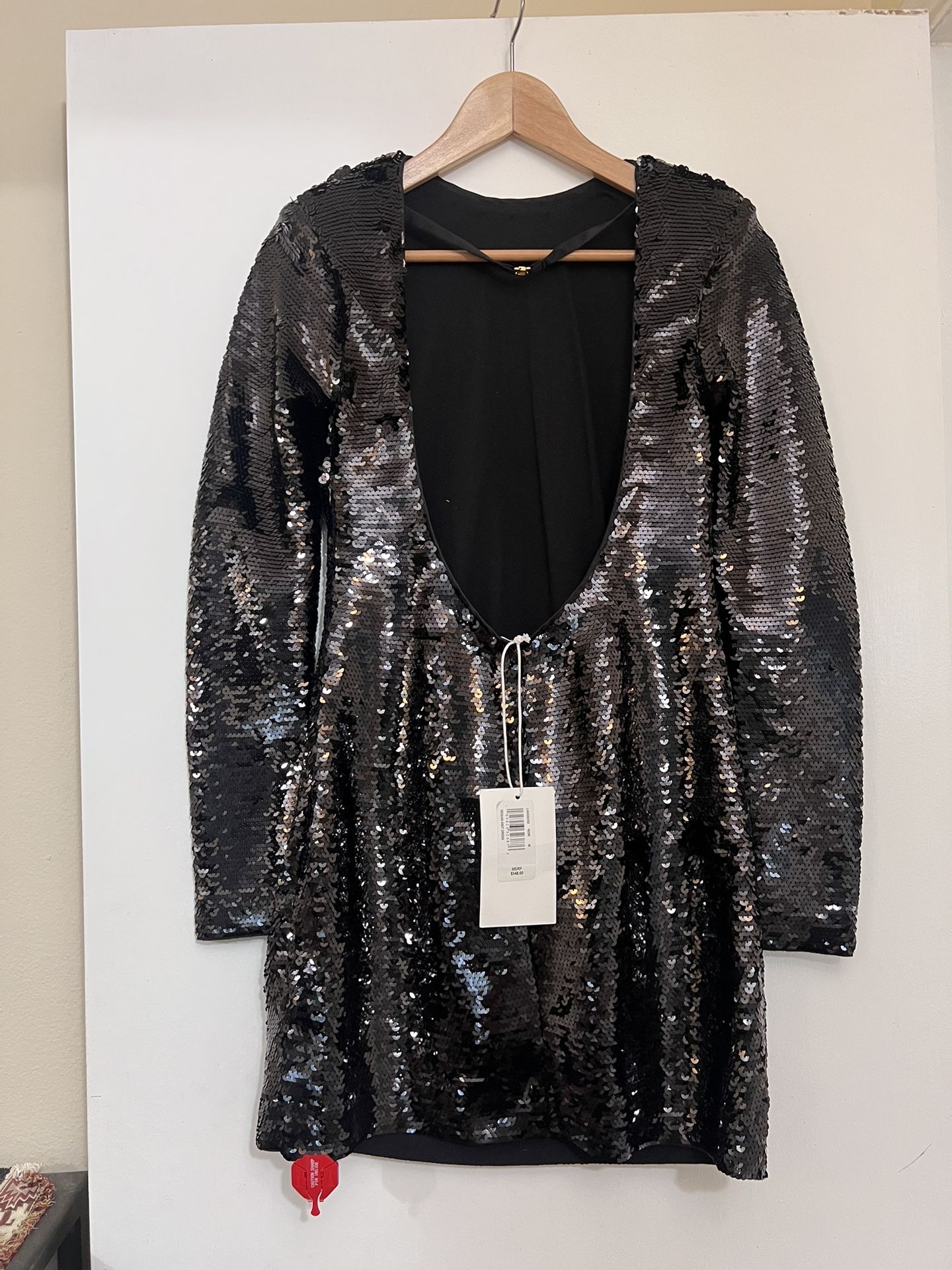 Black Sequin Party Dress - Glam & Sparkle!