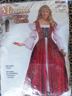 Plus Size Midievel Gown With Chemise 50.00