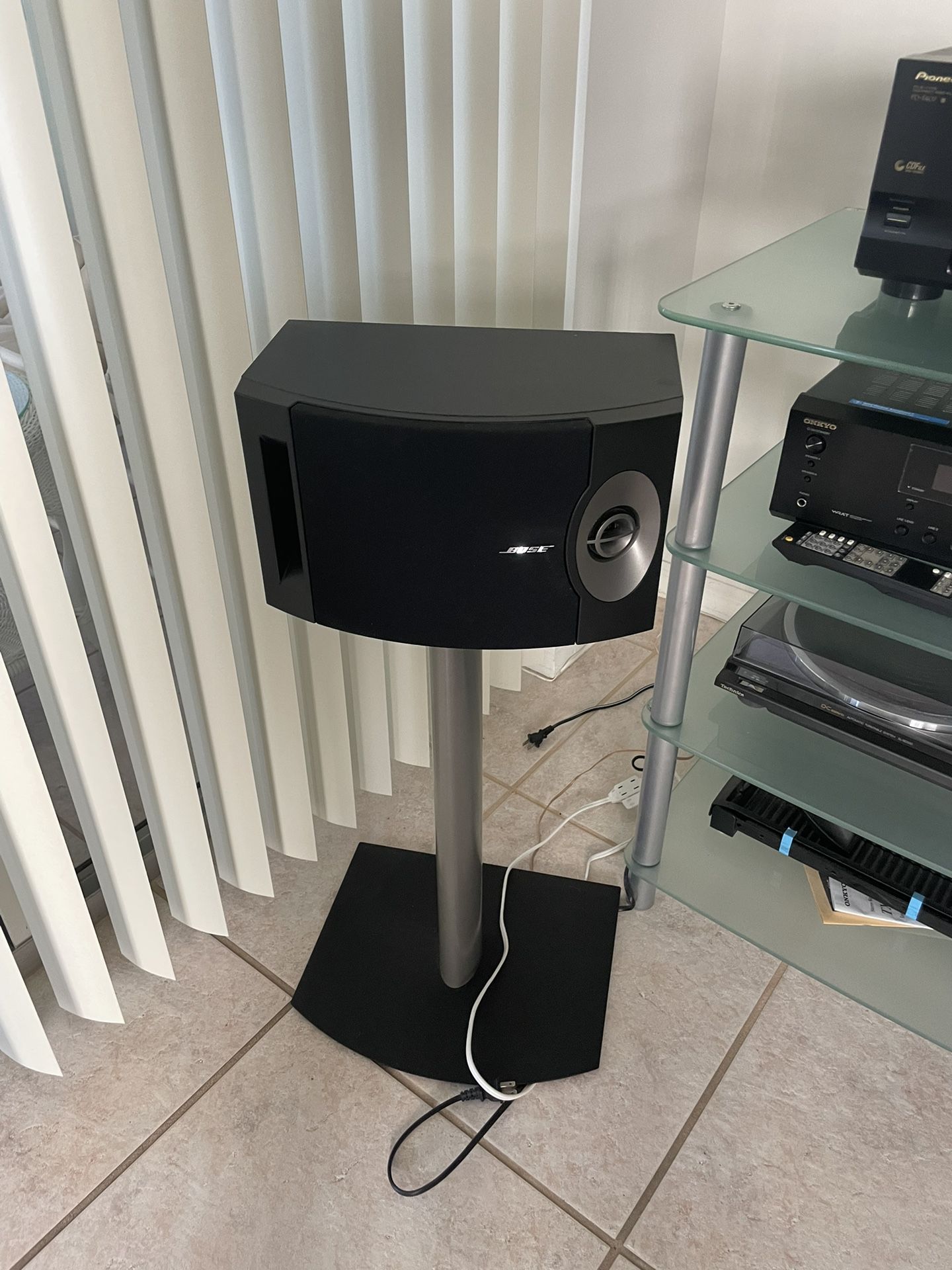 Bose Series 301 V Speakers With Stands. 