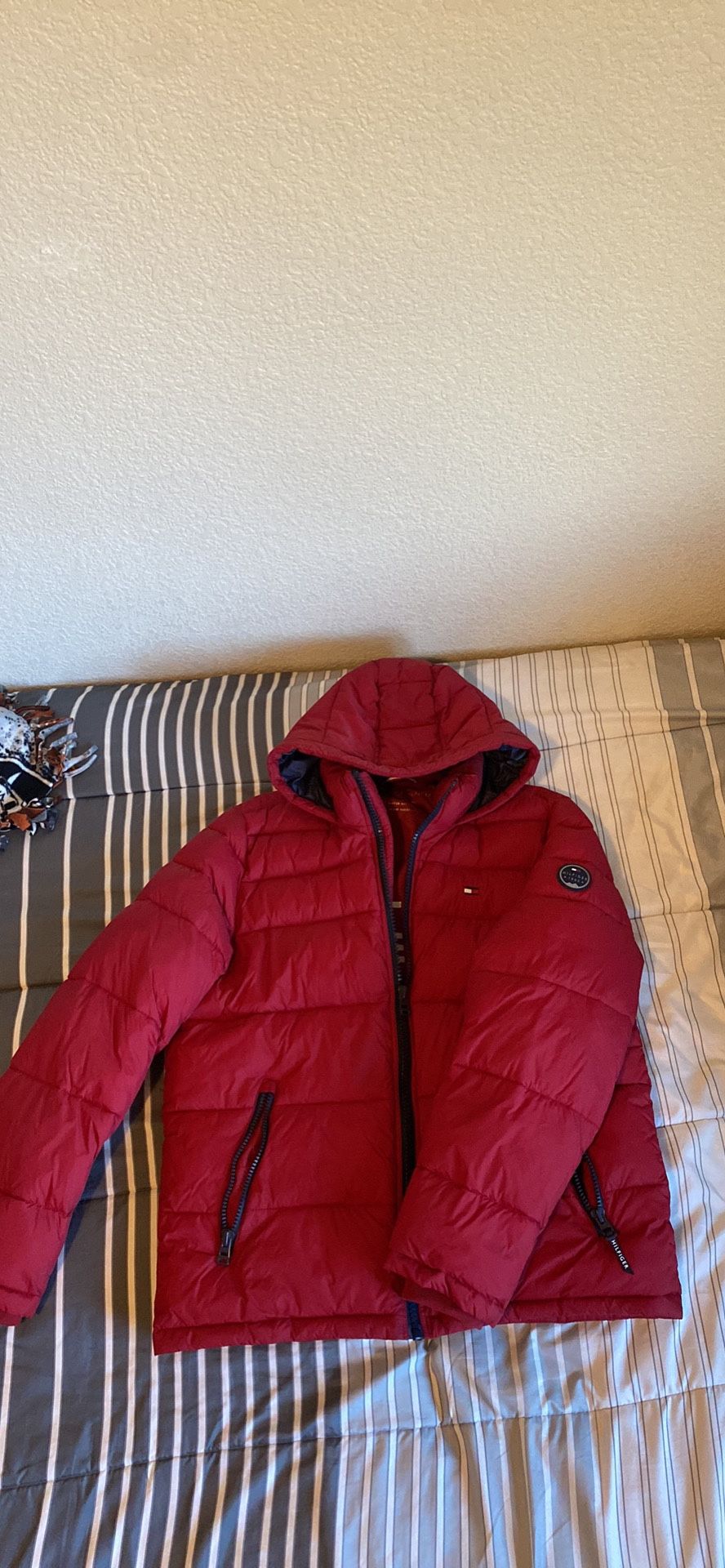 Red Tommy Hilfiger Puffer
